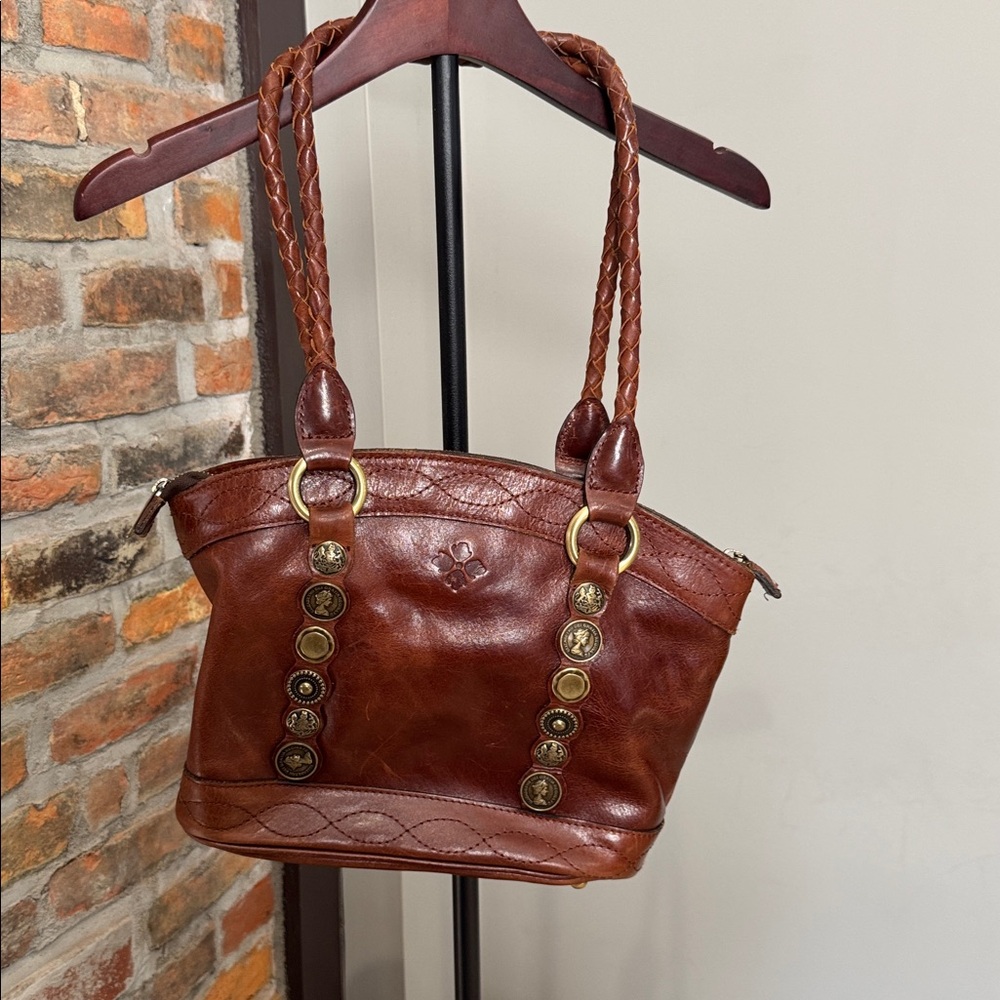 Patricia Nash Rich Brown Leather Tote